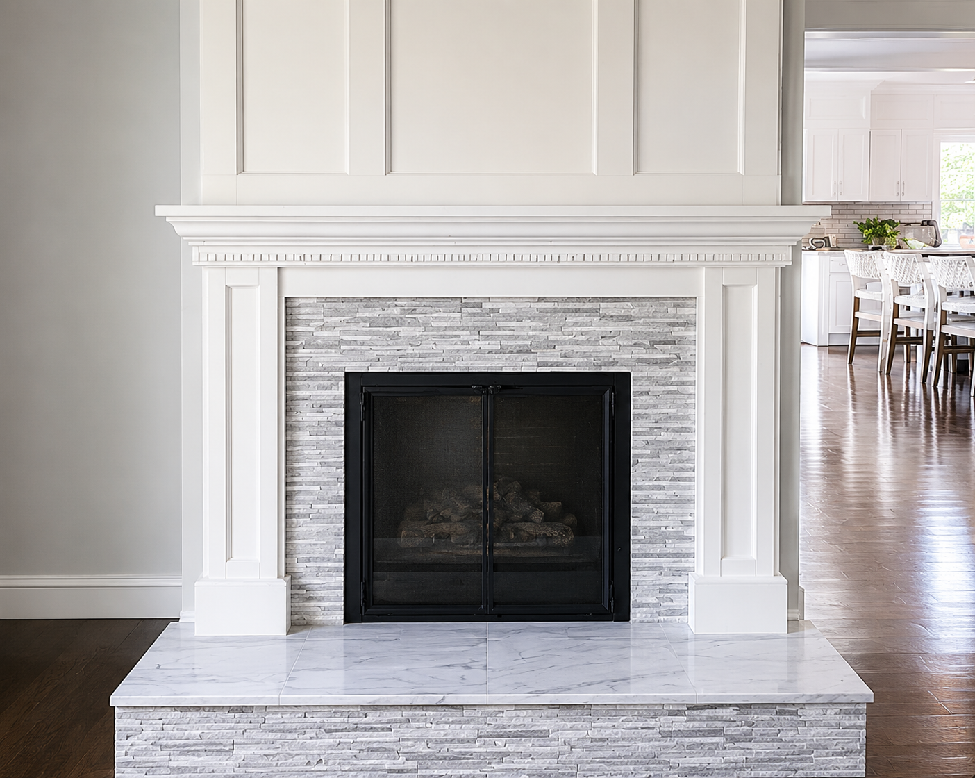 Custom fireplace carpentry in Cape Cod