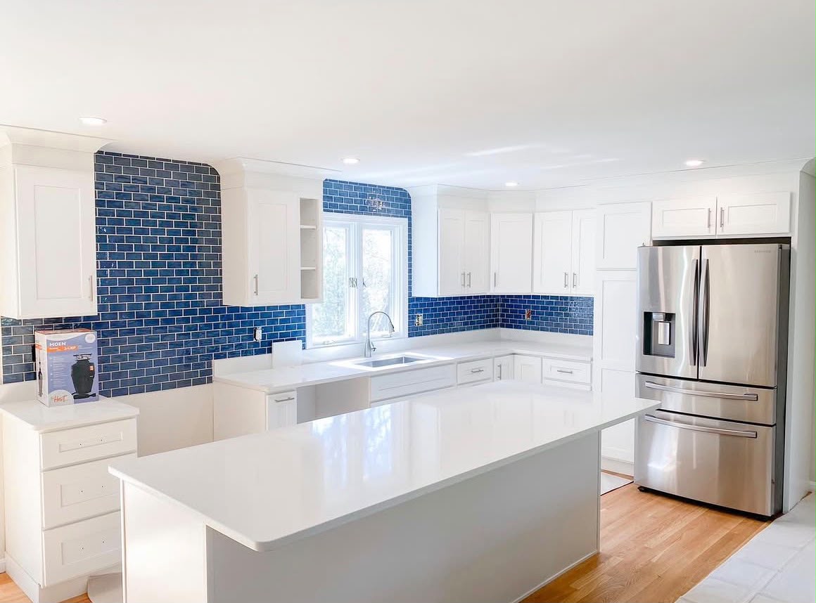 Completed kitchen remodeling project by Compass Home Group in Hyannis, MA